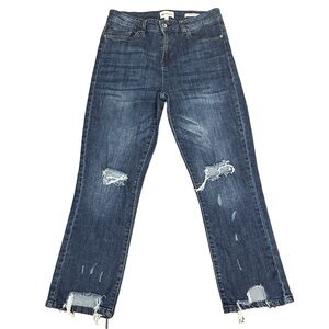 Williamrast | Slim Straight Distressed Denim | Blue Jean | Size 28